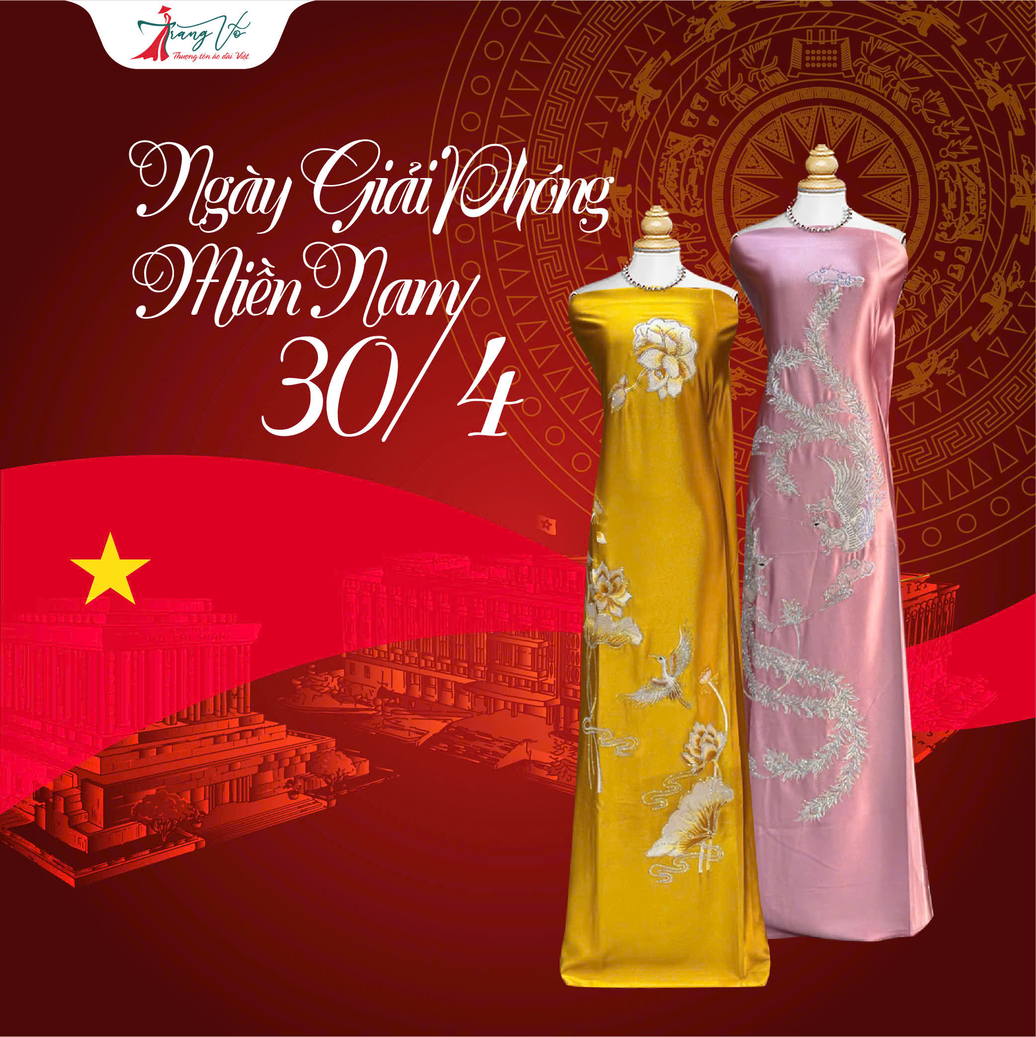 Vải Áo Dài Màu Sắc Rực Rỡ Diện Dịp Lễ 30/4 | Áo Dài Trang Võ